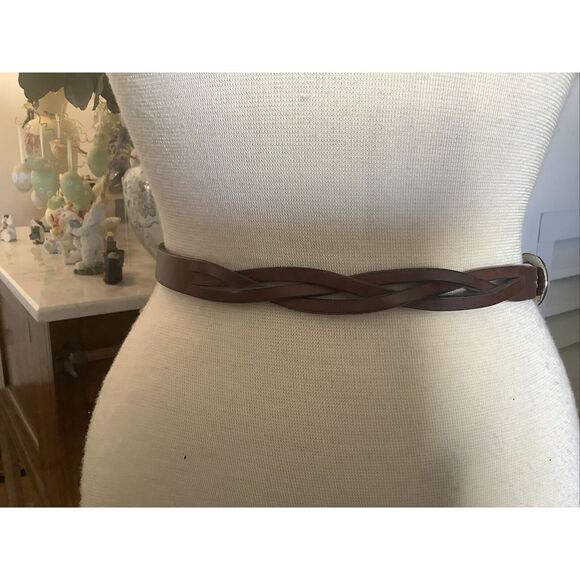 Ann Taylor Brown Braided Belt Size Small - Picture 2 of 6
